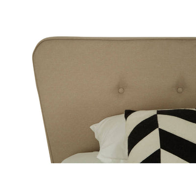 Noosa & Co. Sleeping Scandinavian Beige Hopsack Fabric Single Bed House of Isabella UK