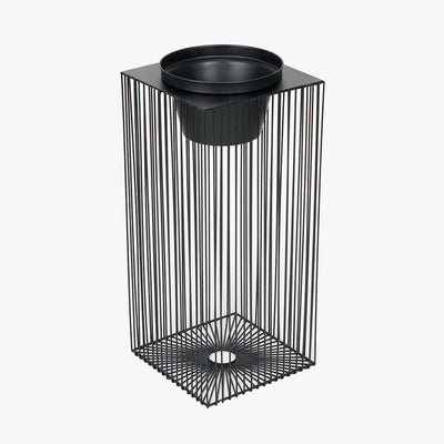 Pacific Lifestyle Accessories Black Metal Strut Planter Large House of Isabella UK