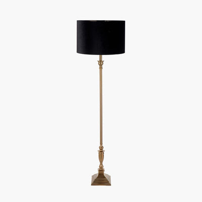 Pacific Lifestyle Lighting Canterbury Antique Brass Metal Floor Lamp House of Isabella UK