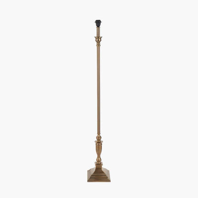 Pacific Lifestyle Lighting Canterbury Antique Brass Metal Floor Lamp House of Isabella UK