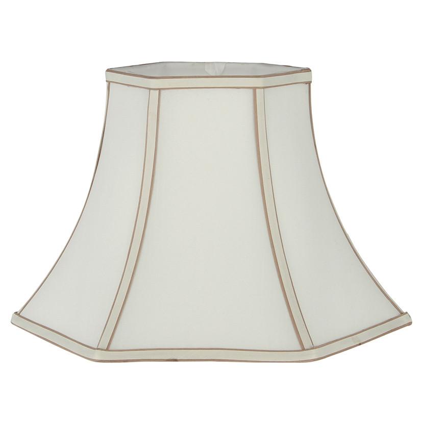 Pacific Lifestyle Lighting Lyla 45cm Cream Polysilk Bowed Shade | OUTLET House of Isabella UK