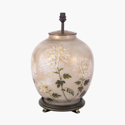 Pacific Lifestyle Lighting RHS Chrysanthemum Large Glass Table Lamp House of Isabella UK
