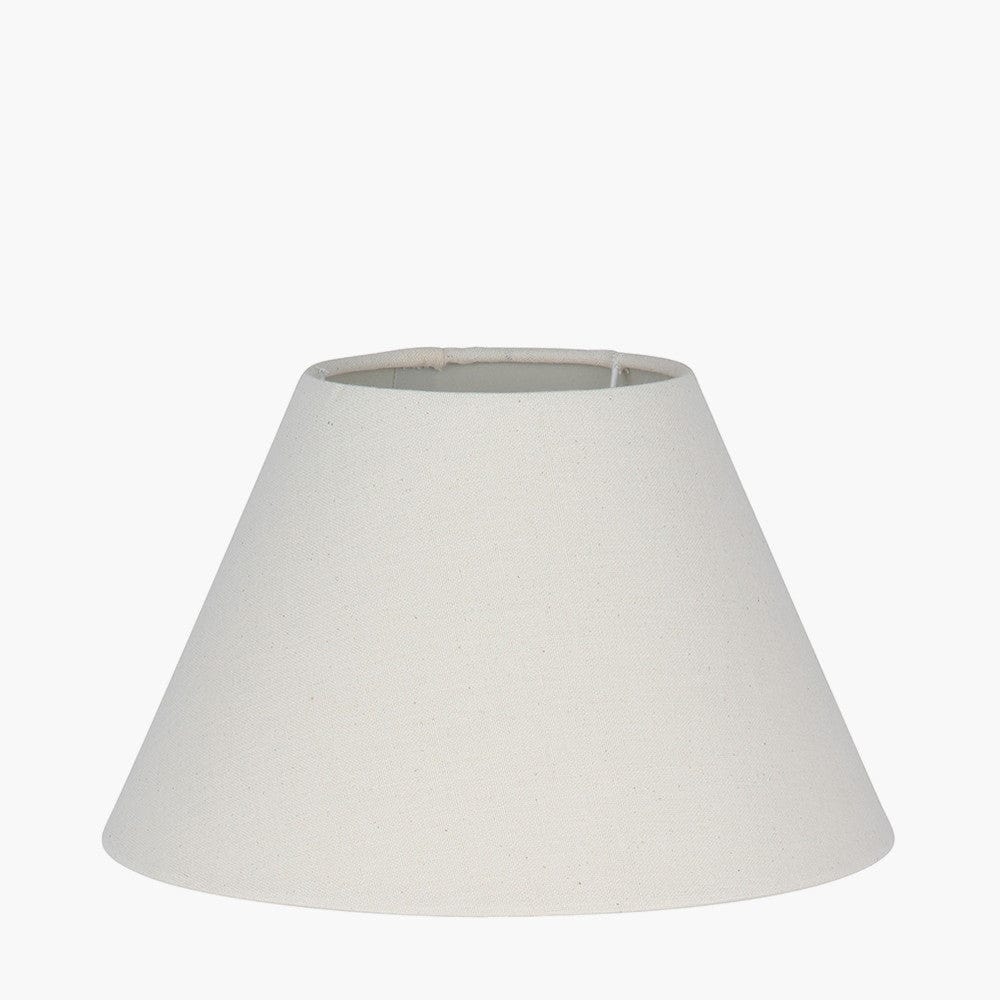 Pacific Lifestyle Lighting Seychelles 40cm Cream Linen Empire Cylinder Shade House of Isabella UK