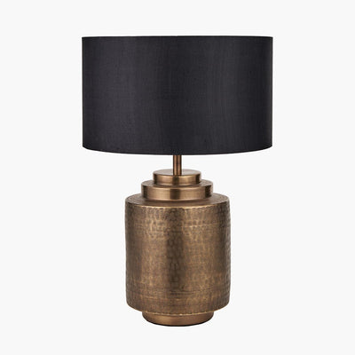 Pacific Lifestyle Lighting Zuri Antique Brass Metal Pot Table Lamp House of Isabella UK