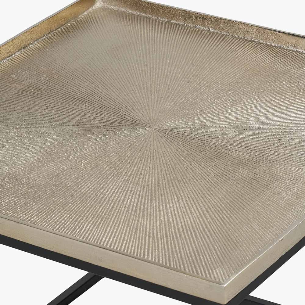 Pacific Lifestyle Living Franklin Gold Cast and Black Metal Coffee Table House of Isabella UK