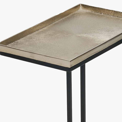 Pacific Lifestyle Living Franklin Gold Cast and Black Metal Supper Side Table House of Isabella UK