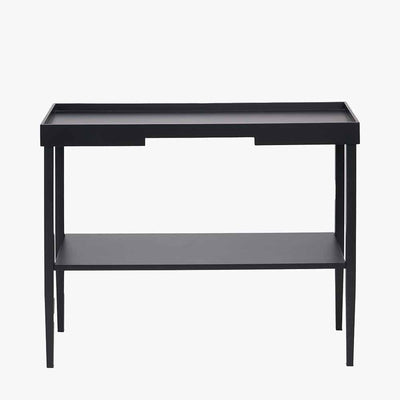 Pacific Lifestyle Living Marnie Black Wood Veneer Console Table House of Isabella UK