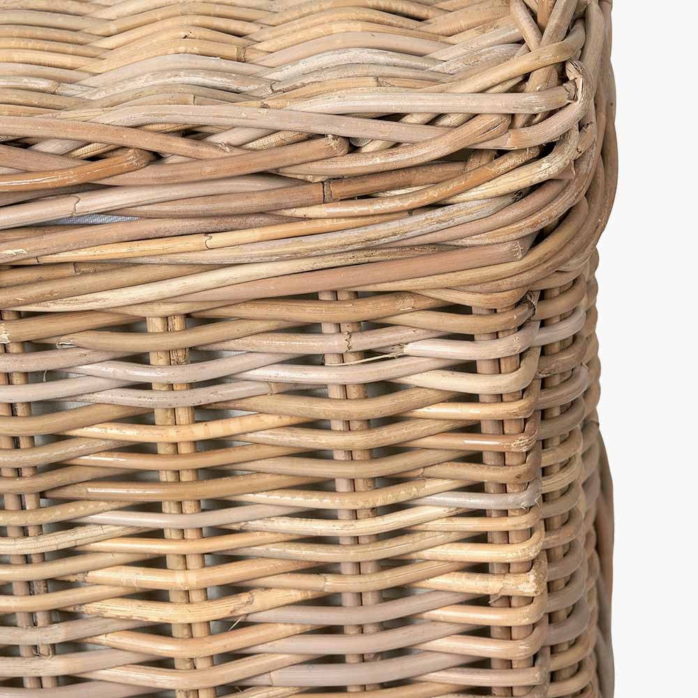 Pacific Lifestyle Living S/2 Grey Kubu Rectangular Linen Baskets House of Isabella UK
