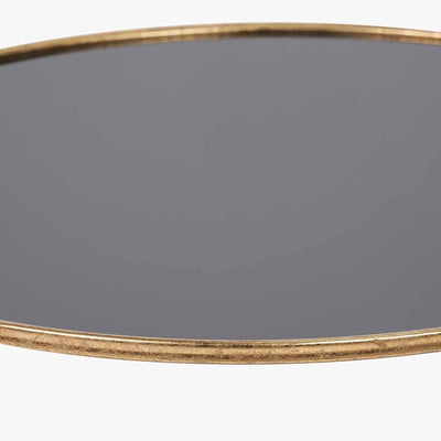 Pacific Lifestyle Living Veneziano Antique Gold Metal and Black Glass Coffee Table House of Isabella UK