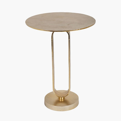 Pacific Lifestyle Living Zaneta Gold Cast Metal Table House of Isabella UK