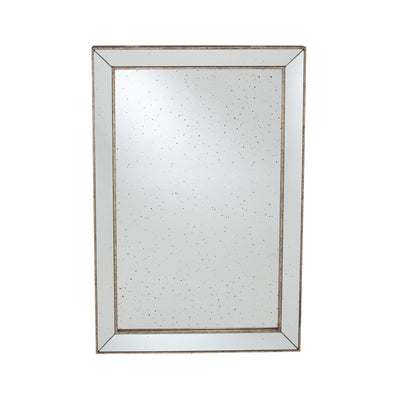 Pacific Lifestyle Mirrors Antique Gold Metal and Foxed Glass Rectangle Mirror | OUTLET House of Isabella UK