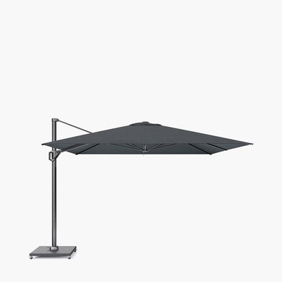 Pacific Lifestyle Outdoors Challenger Telescopic T1 3.5m Square Faded Black Parasol House of Isabella UK