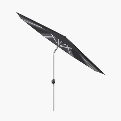 Pacific Lifestyle Outdoors Glow Defender 3m Round Anthracite Centre Pole Parasol House of Isabella UK