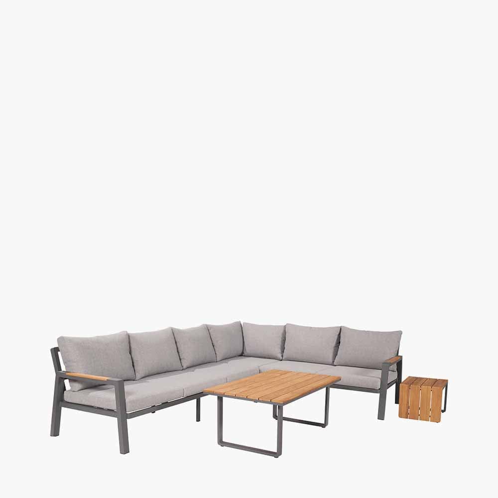 Pacific Lifestyle Outdoors Stockholm Anthracite Corner Set House of Isabella UK