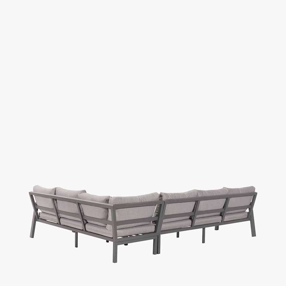 Pacific Lifestyle Outdoors Stockholm Anthracite Corner Set with Fire Pit Table House of Isabella UK