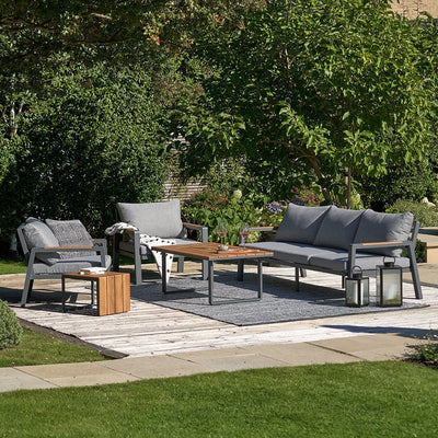 Pacific Lifestyle Outdoors Stockholm Anthracite Lounge Set House of Isabella UK