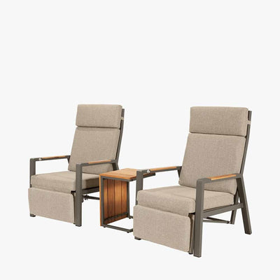 Pacific Lifestyle Outdoors Stockholm Limestone Recliner Set House of Isabella UK