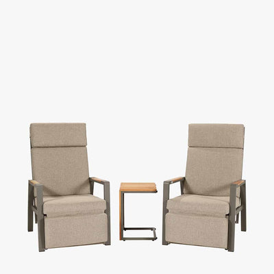 Pacific Lifestyle Outdoors Stockholm Limestone Recliner Set House of Isabella UK