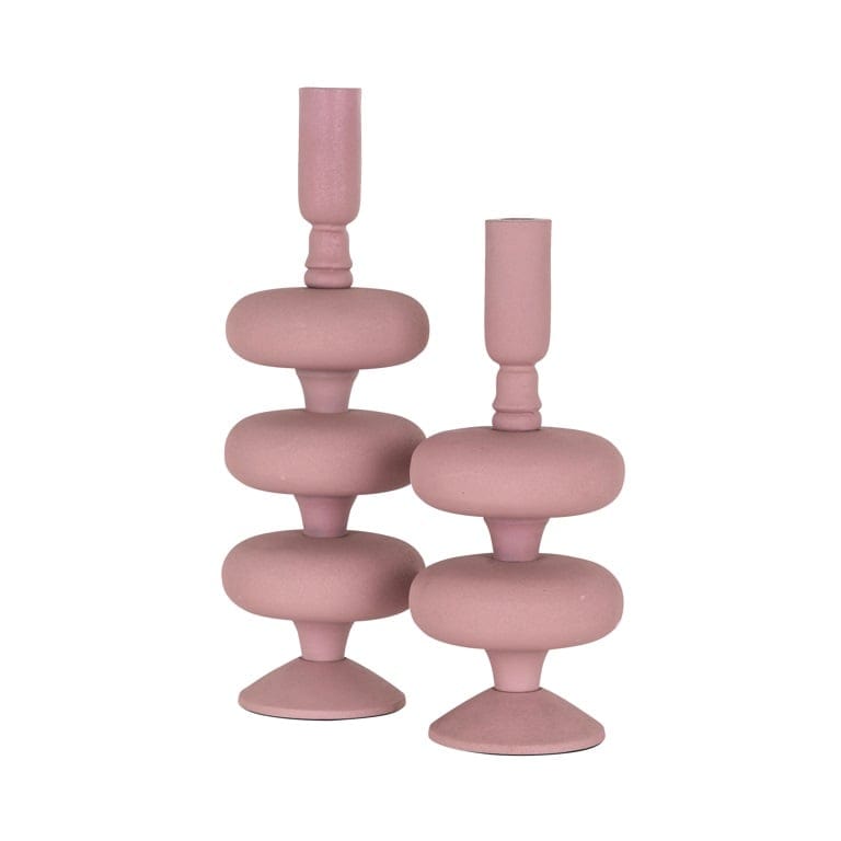 Richmond Interiors Accessories Candle holder Abbey small (Pink) House of Isabella UK