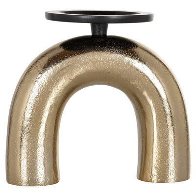 Richmond Interiors Accessories Candle holder Jadey small (Black/gold) House of Isabella UK