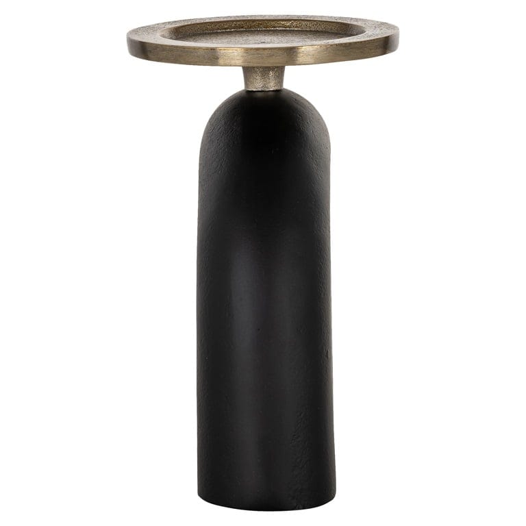 Richmond Interiors Accessories Candle holder Livi small (Black/gold) House of Isabella UK