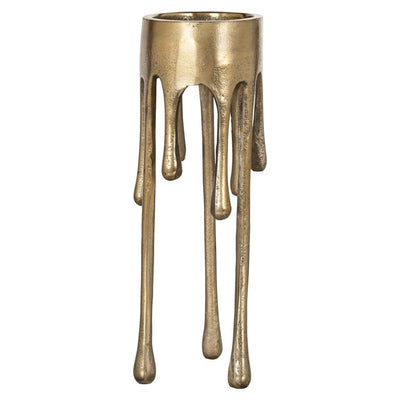 Richmond Interiors Accessories Candle holder Lorin small (Brushed Gold) House of Isabella UK