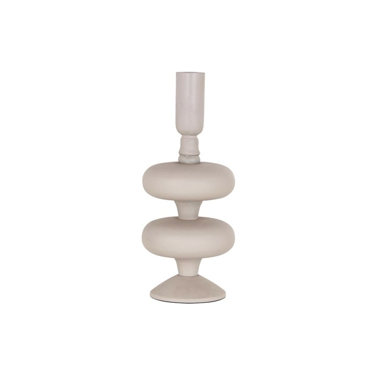 Richmond Interiors Accessories Candle holder Tilly small (Beige) House of Isabella UK