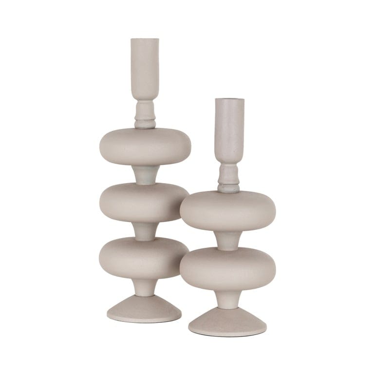 Richmond Interiors Accessories Candle holder Tilly small (Beige) House of Isabella UK