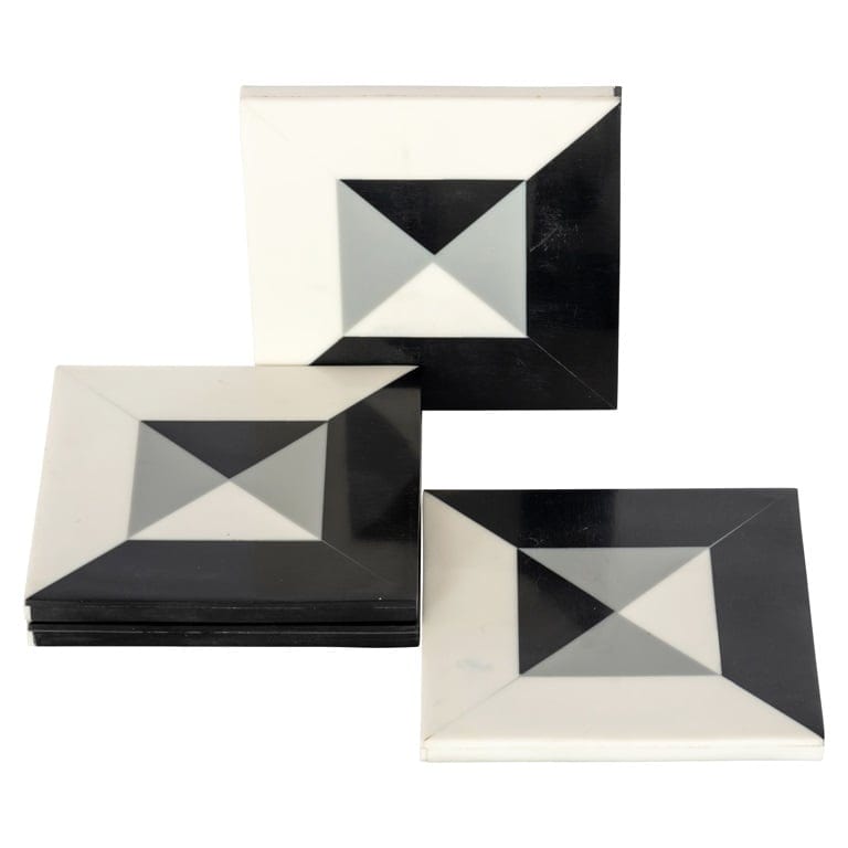 Richmond Interiors Accessories Coaster Louel (Black/white) House of Isabella UK