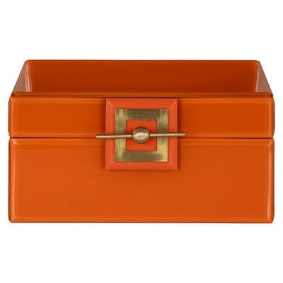 Richmond Interiors Accessories Jewellery Box Bodine orange big House of Isabella UK