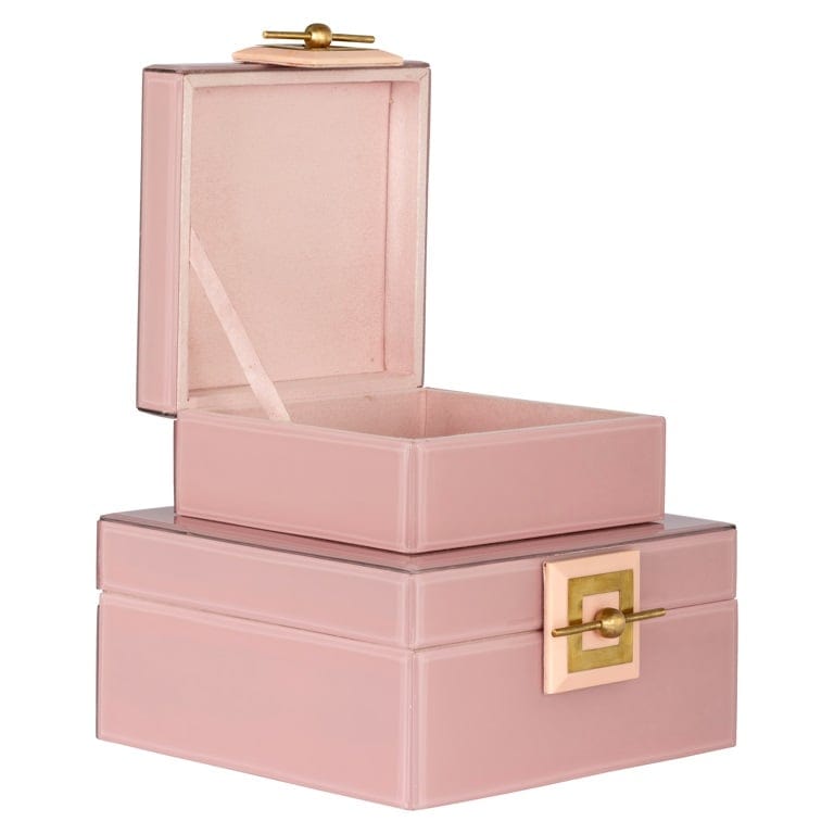 Richmond Interiors Accessories Jewellery Box Bodine pink small House of Isabella UK