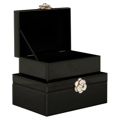 Richmond Interiors Accessories Jewellery Box Vivy small (Black) House of Isabella UK