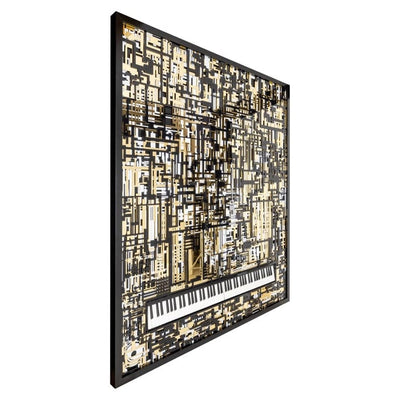 Richmond Interiors Accessories Wall art Piano Wibi (Black/gold) House of Isabella UK