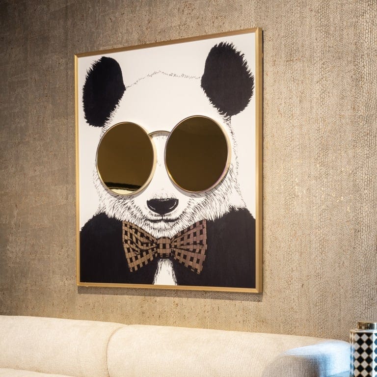 Richmond Interiors Accessories Wall art shiny Panda House of Isabella UK