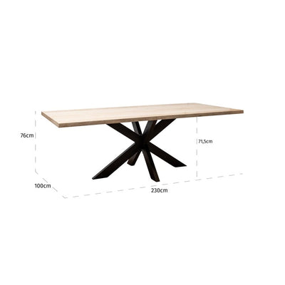 Richmond Interiors Dining Avalon rectangle dining table 230 House of Isabella UK