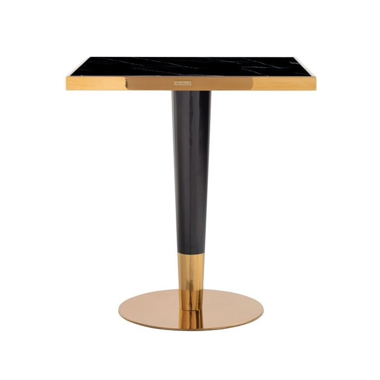 Richmond Interiors Dining Dining table Can Roca square black 70x70 (Gold) House of Isabella UK