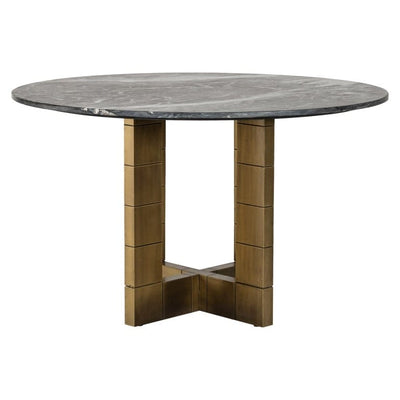 Richmond Interiors Dining Dining table Collada 130Ø (Black/gold) House of Isabella UK