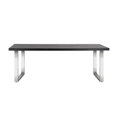Richmond Interiors Dining Dining table Nalo 235 with silver u-leg (Black) House of Isabella UK