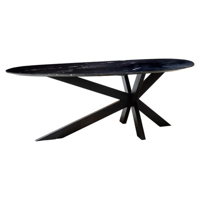 Richmond Interiors Dining Trocadero black marble dining table House of Isabella UK