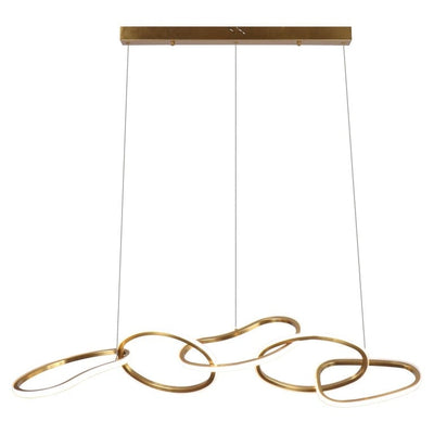 Richmond Interiors Lighting Hanging lamp Flyn (Brushed Gold) House of Isabella UK