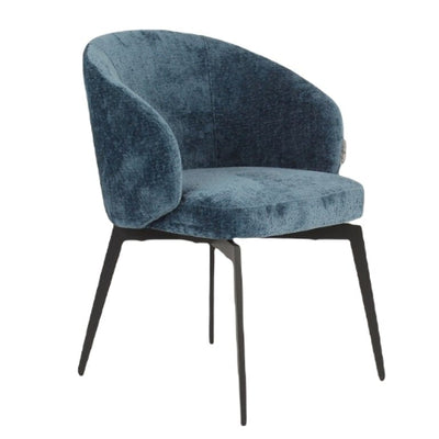 Richmond Interiors Living Chair Amphara blue chenille House of Isabella UK