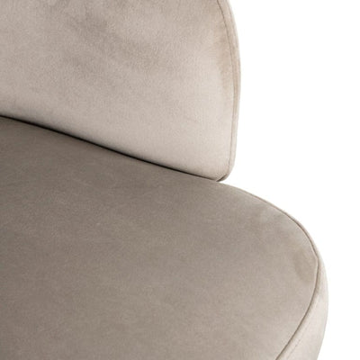Richmond Interiors Living Chair Amphara khaki velvet (FR-Quartz 903 Khaki) House of Isabella UK