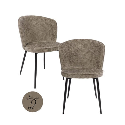 Richmond Interiors Living Chair Sandy thyme fusion (set of 2) (Fusion thyme 206) House of Isabella UK