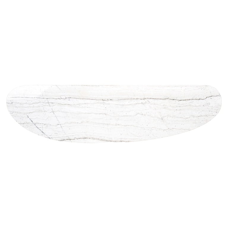 Richmond Interiors Living Trocadero white marble console table House of Isabella UK