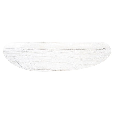 Richmond Interiors Living Trocadero white marble console table House of Isabella UK