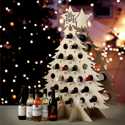 Spicers Of Hythe Gifts & Hampers Tall Tipsy Tree with Wine House of Isabella UK
