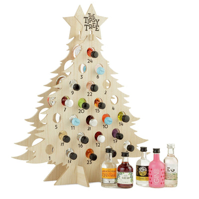 Spicers Of Hythe Gifts & Hampers Tiny Tipsy Tree With Gin House of Isabella UK