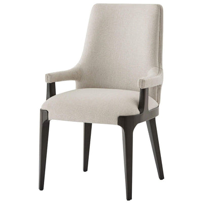 Theodore Alexander Dining Ta Studio Dayton Dining Chair with Arms in Kendal Linen House of Isabella UK