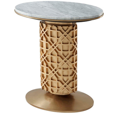 Theodore Alexander Living Colter Side Table Colter in Marble House of Isabella UK