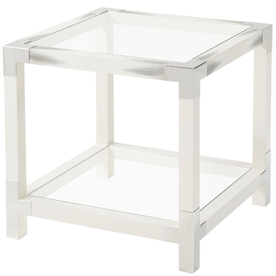 Theodore Alexander Living Cutting Edge Side Table in White House of Isabella UK